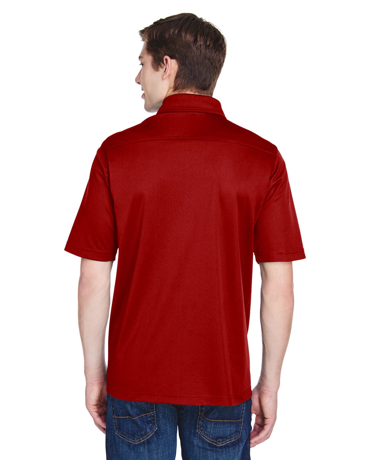 Extreme Shift Mens Snag Protection Plus Polo Shirt 85114T | Classic Red - Back