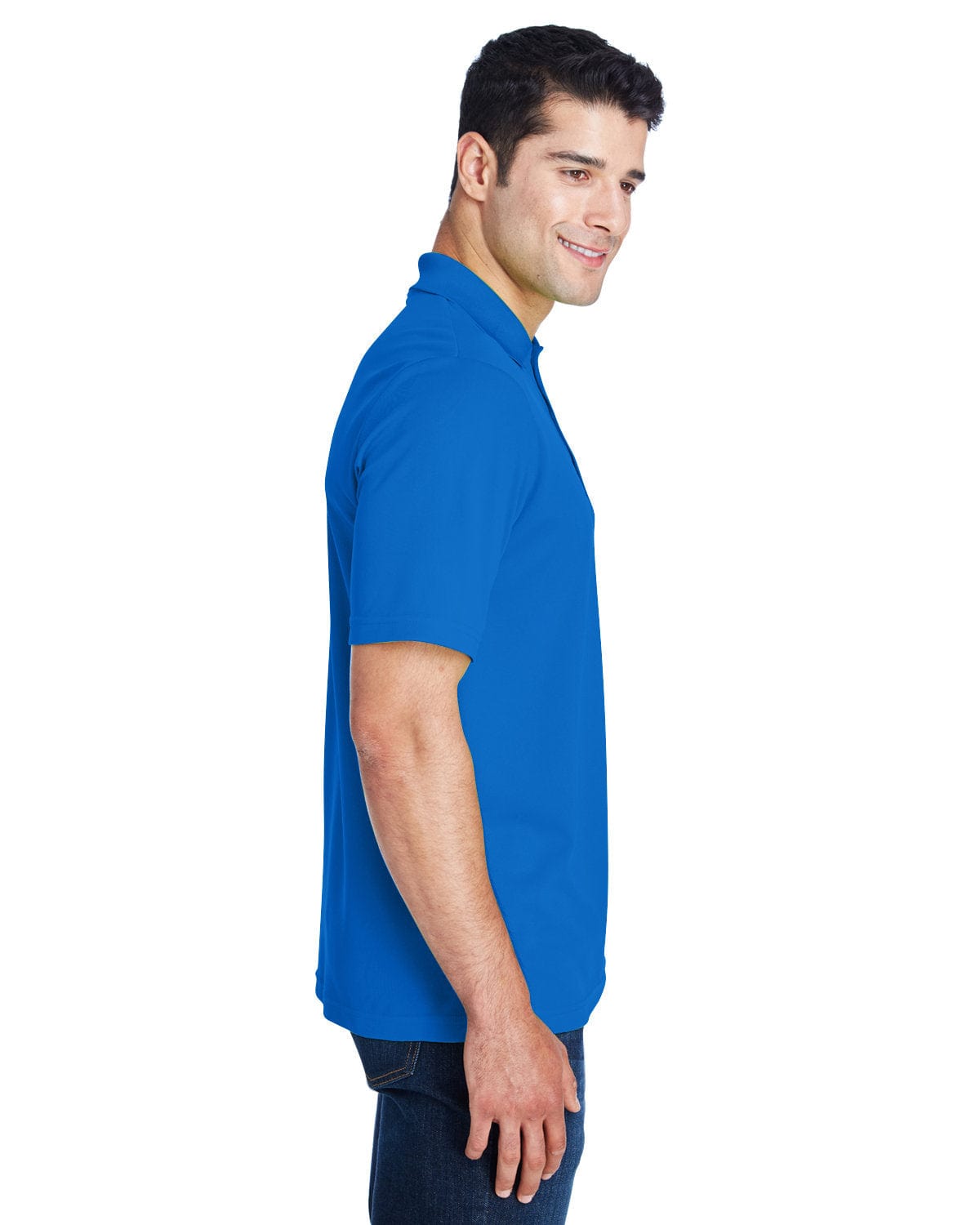 Core 365 Origin Mens Performance Pique Polo Shirt 88181 | True Royal - Side