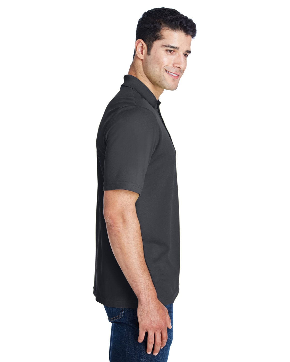 Core 365 Origin Mens Performance Pique Polo Shirt 88181 | Carbon - Side