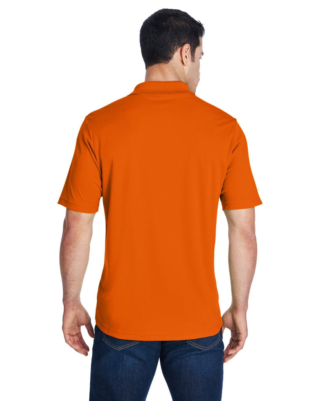Core 365 Origin Mens Performance Pique Polo Shirt 88181 | Campus Orange - Back