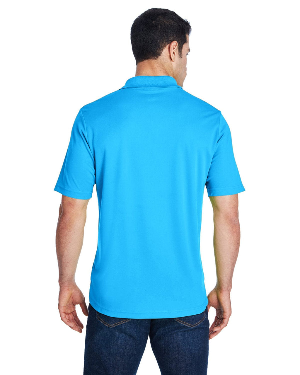 Core 365 Origin Mens Performance Pique Polo Shirt 88181 | Electric Blue - Back