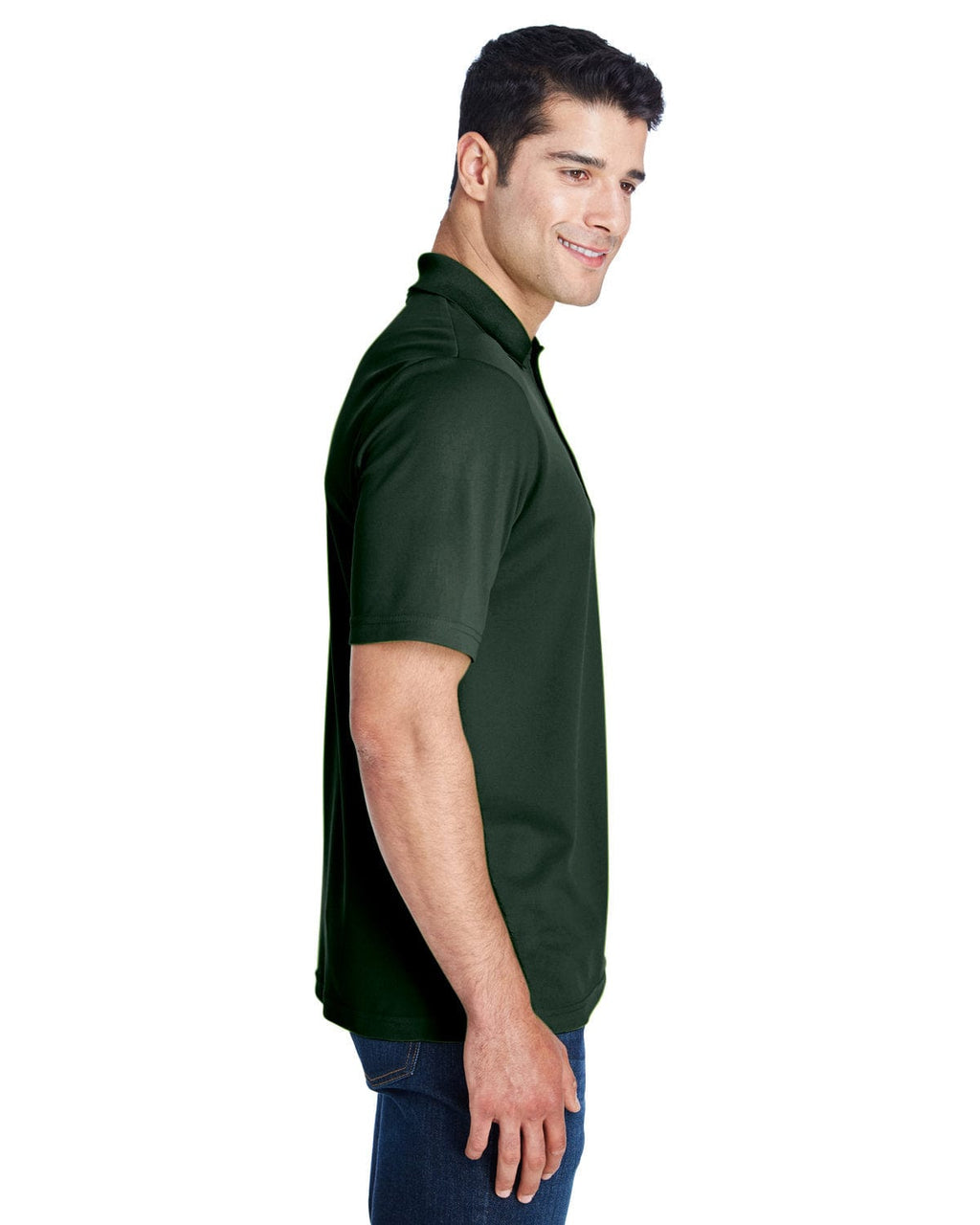 Core 365 Origin Mens Performance Pique Polo Shirt 88181 | Forest - Side