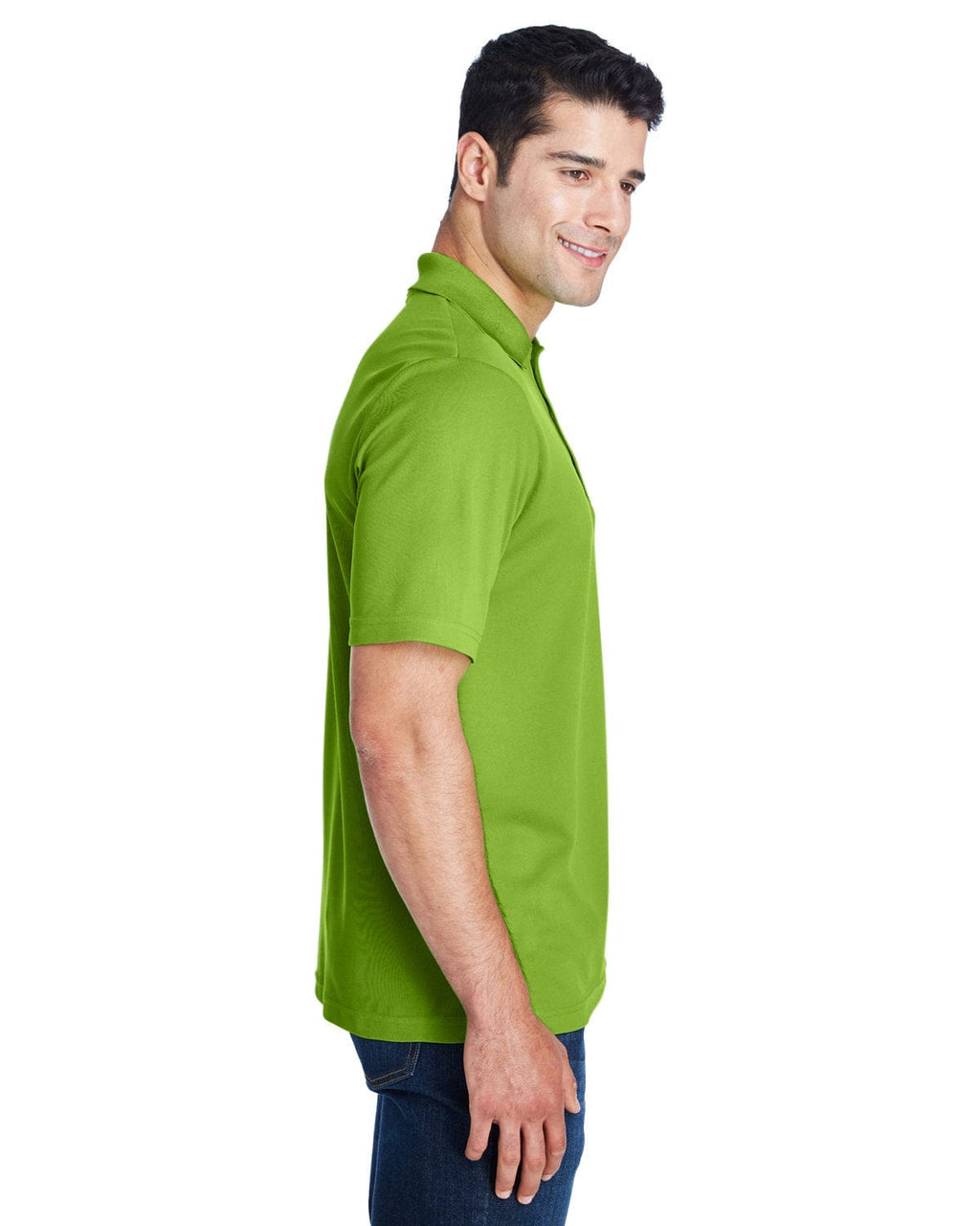 Core 365 Origin Mens Performance Pique Polo Shirt 88181 | Acid Green - Side