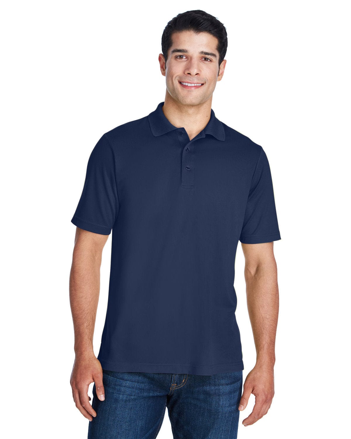 Core 365 Origin Mens Performance Pique Polo Shirt 88181 | Classic Navy - Front