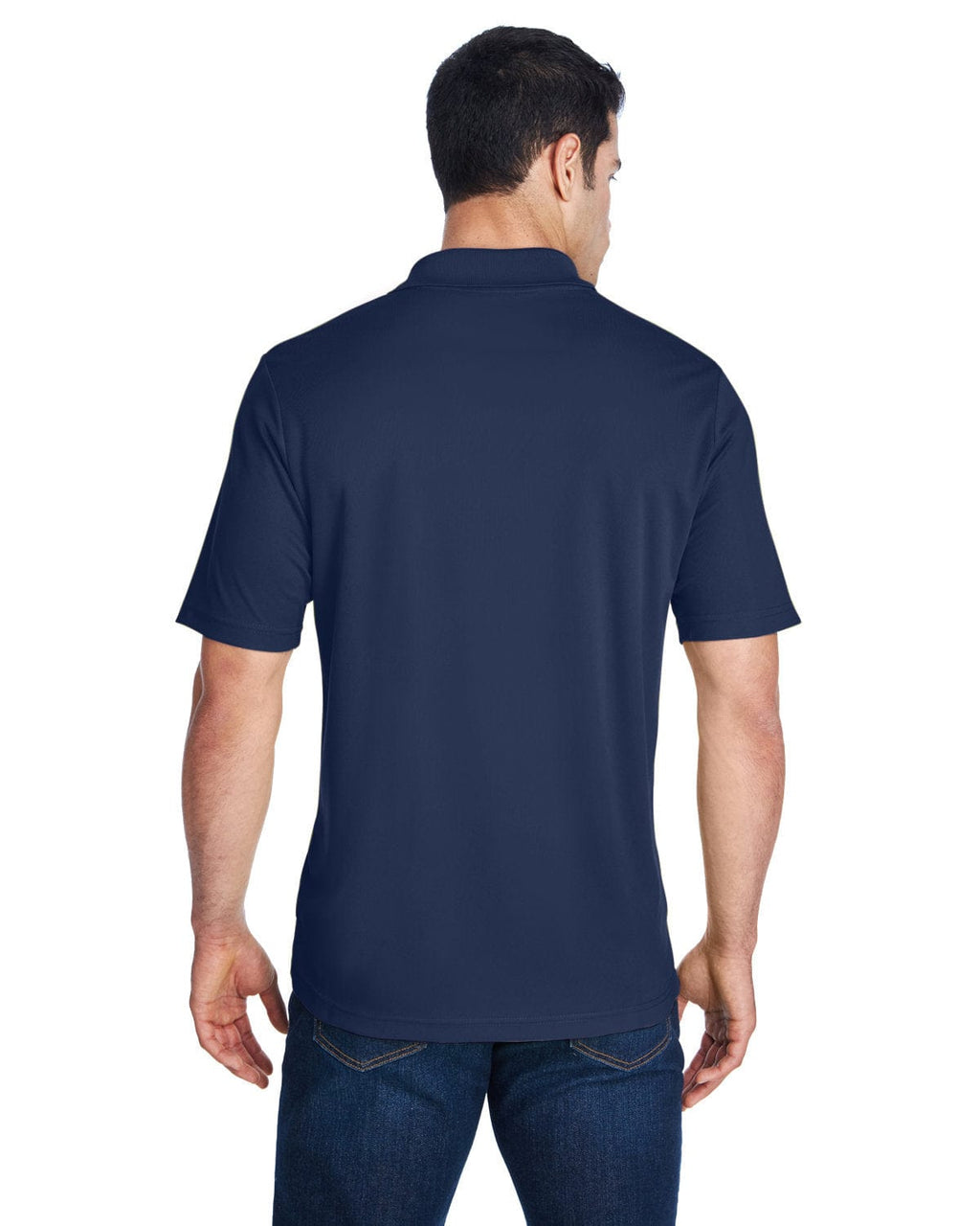 Core 365 Origin Mens Performance Pique Polo Shirt 88181 | Classic Navy - Back