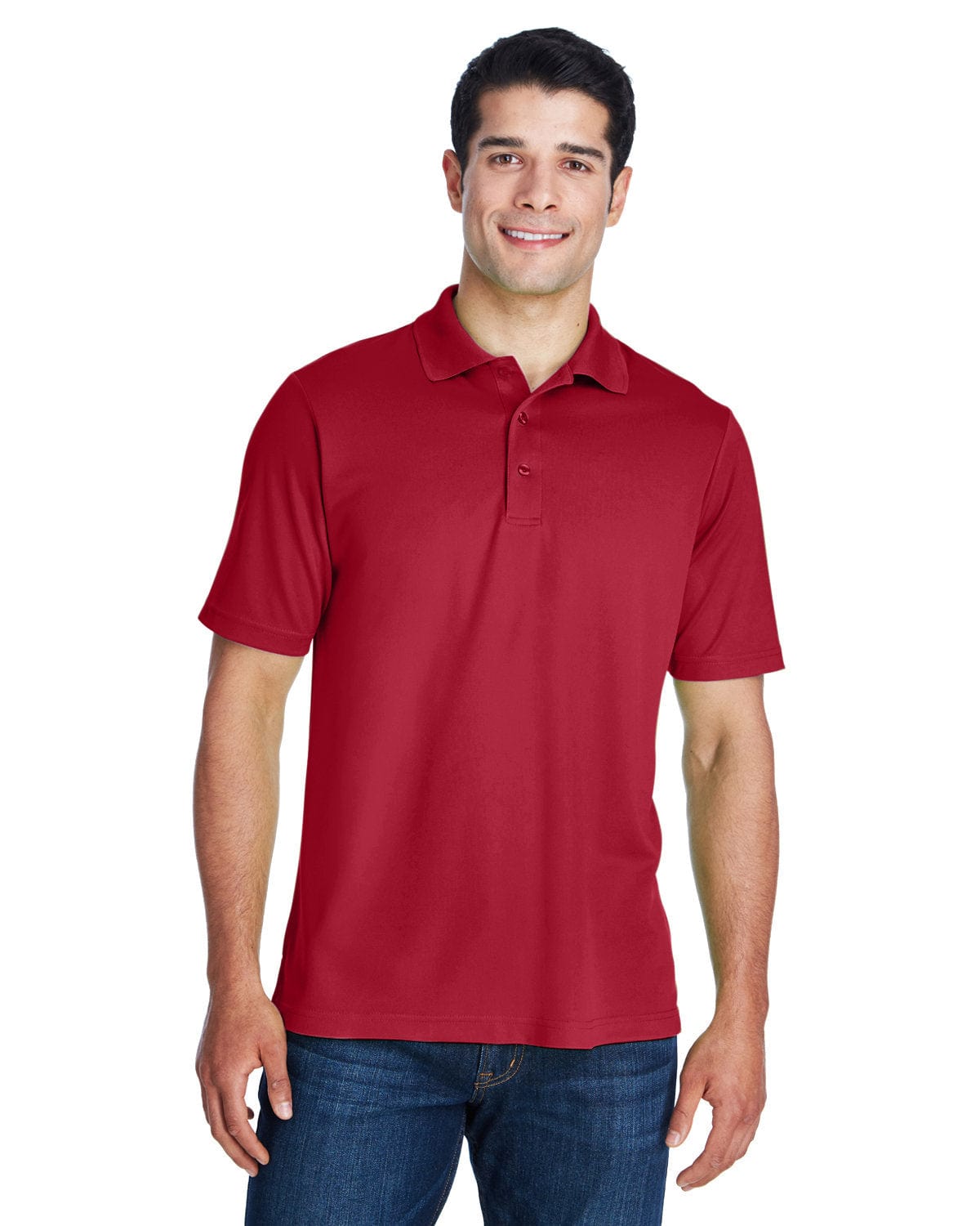Core 365 Origin Mens Performance Pique Polo Shirt 88181 | Classic Red - Front