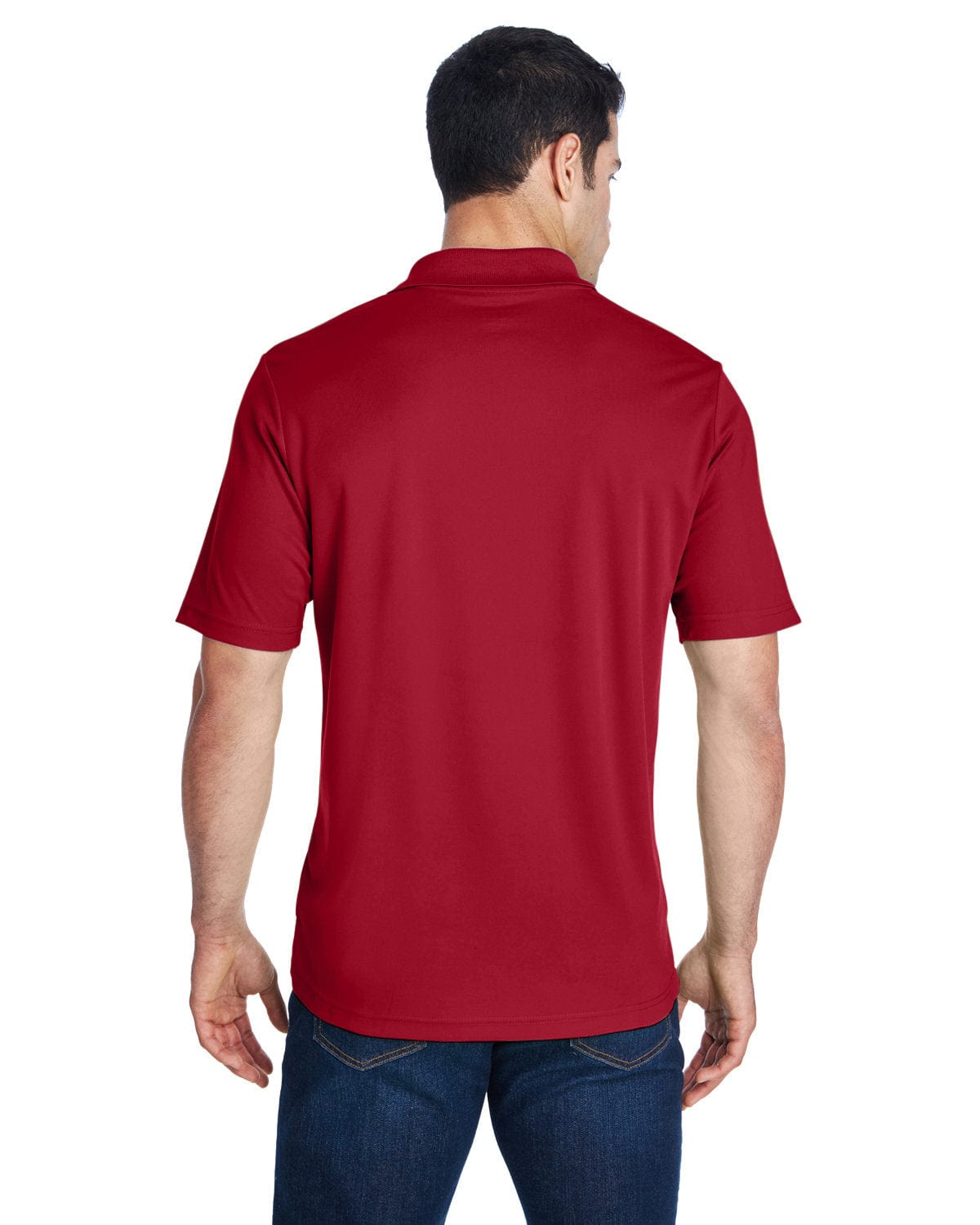 Core 365 Origin Mens Performance Pique Polo Shirt 88181 | Classic Red - Back