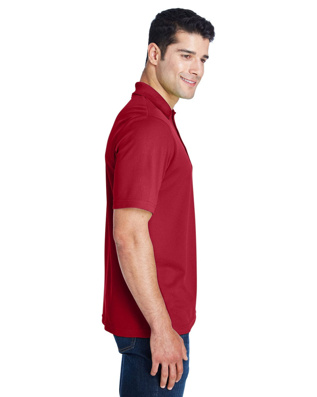 Core 365 Origin Mens Performance Pique Polo Shirt 88181 | Classic Red - Side