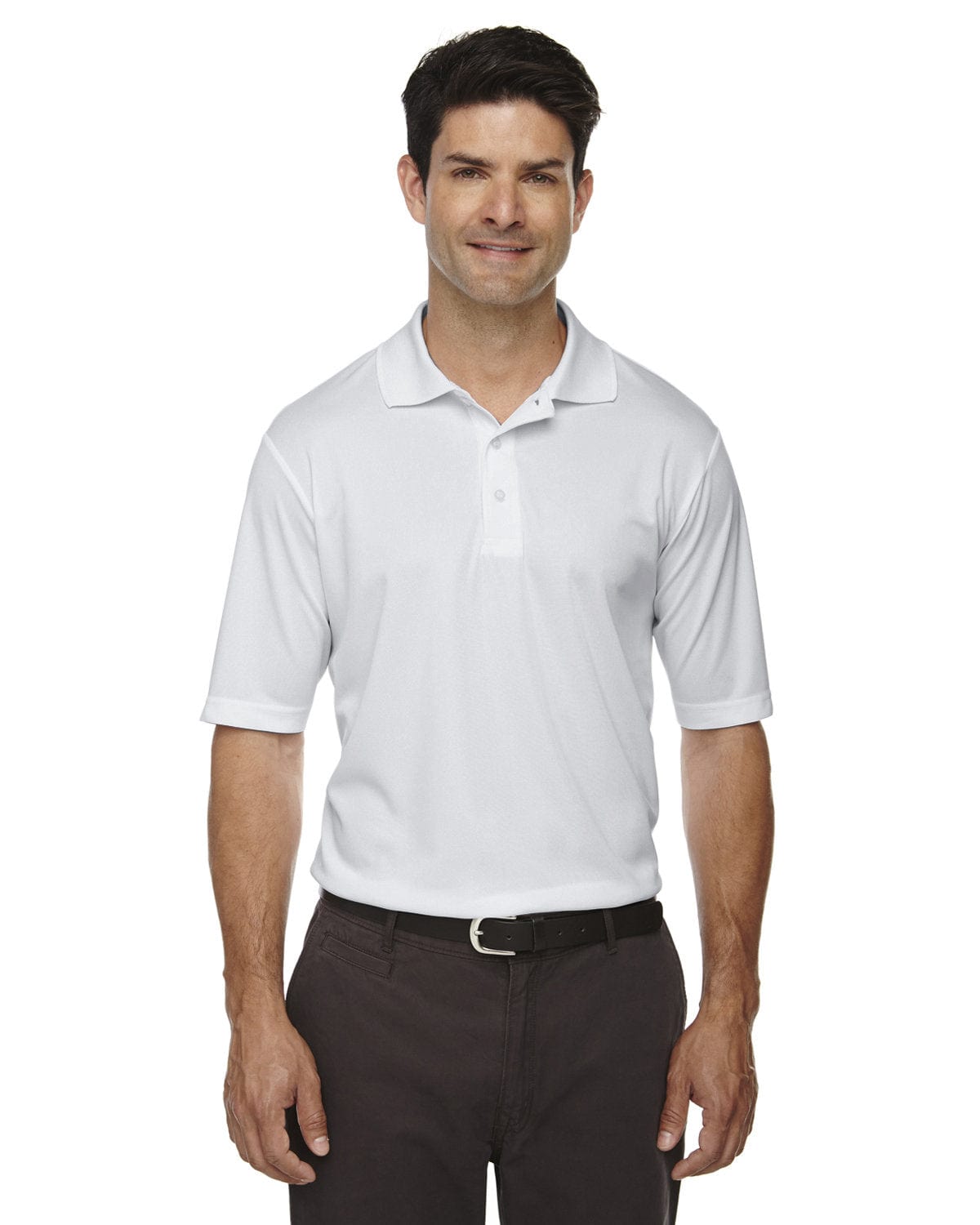 Core 365 Origin Mens Performance Pique Polo Shirt 88181 | Platinum - Front