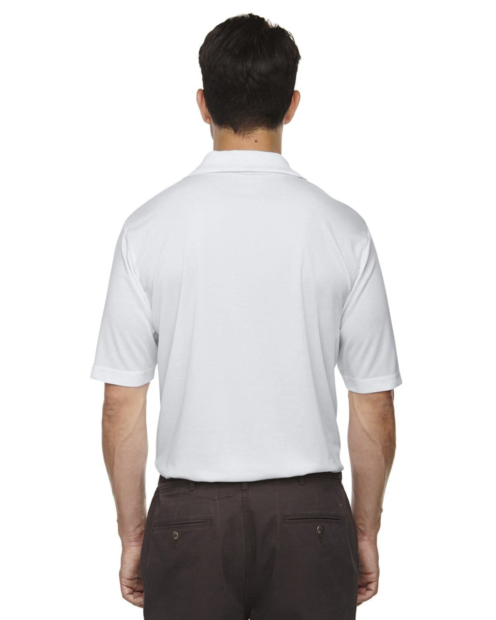 Core 365 Origin Mens Performance Pique Polo Shirt 88181 | Platinum - Back