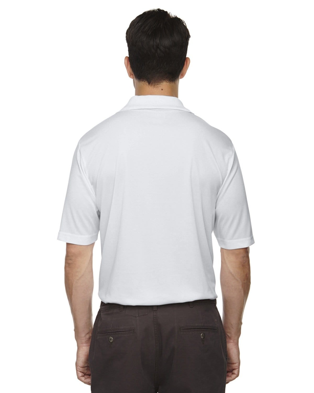 Core 365 Origin Mens Performance Pique Polo Shirt 88181 | Platinum - Back