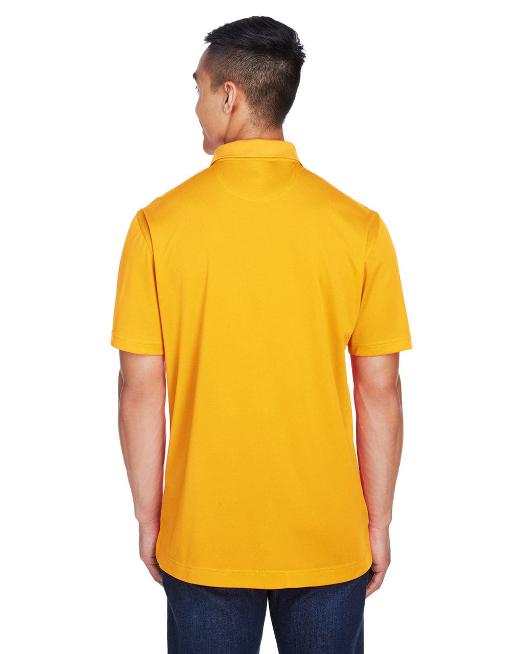 Harriton Double Mesh Polo Shirt M353 | Gold - Back