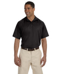 Harriton Polytech Mesh Polo M374 | Black - Front