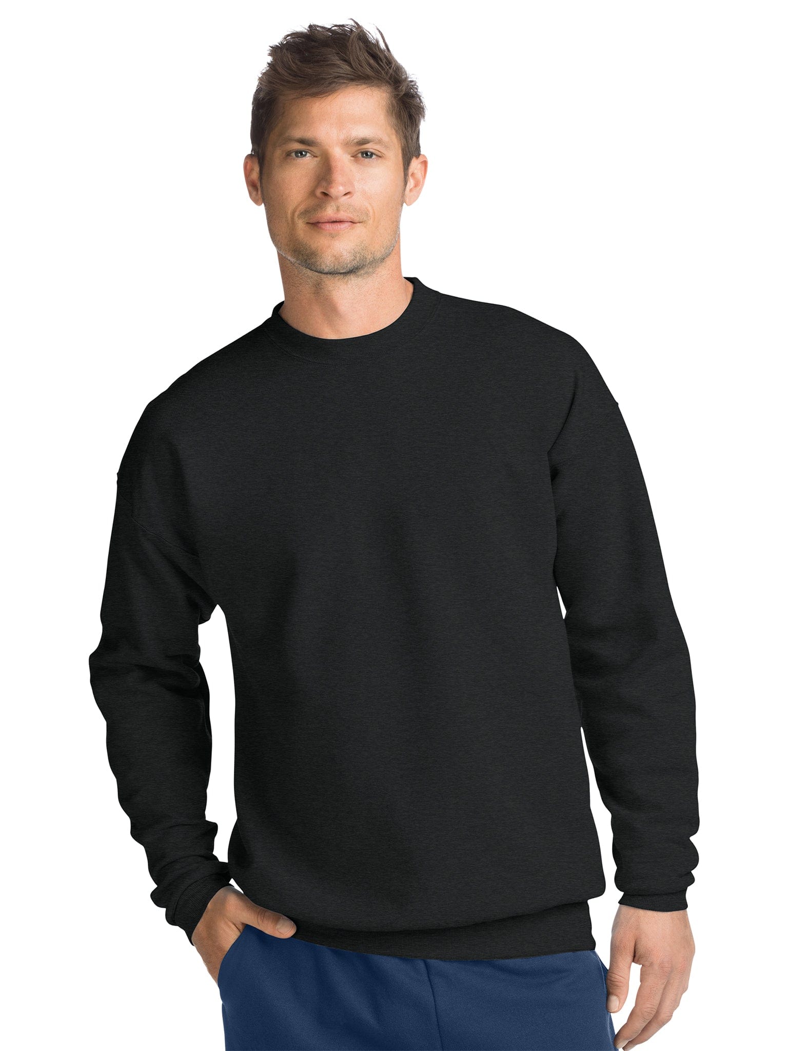 Hanes 50/50 Crewneck Sweatshirt P1607 | Garnet - Front