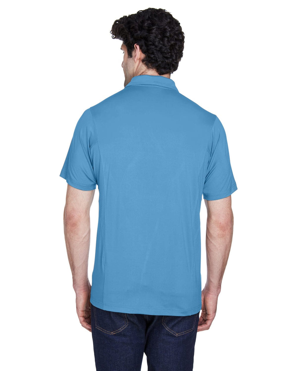 Team 365 Mens Charger Performance Polo TT20 | Sport Light Blue - Back