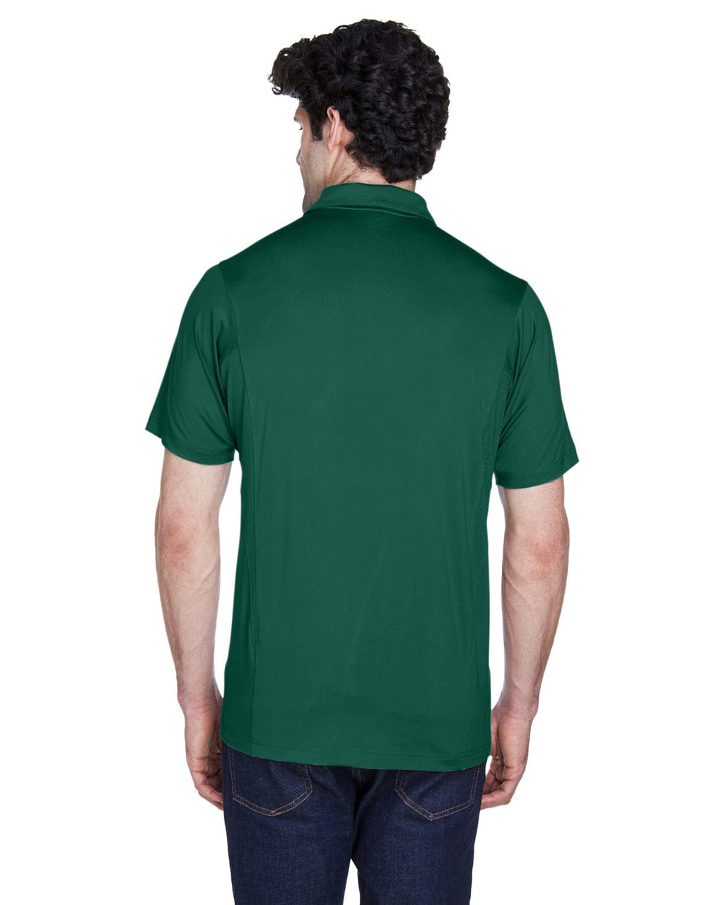 Team 365 Mens Charger Performance Polo TT20 | Sport Forest - Back