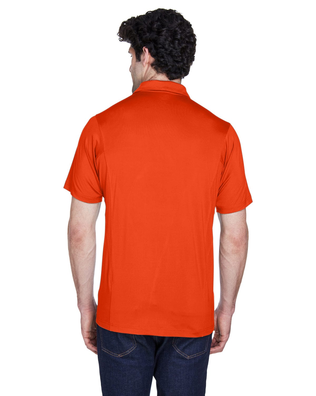 Team 365 Mens Charger Performance Polo TT20 | Sport Orange - Back