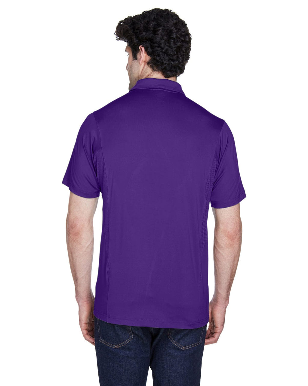 Team 365 Mens Charger Performance Polo TT20 | Sport Purple - Back