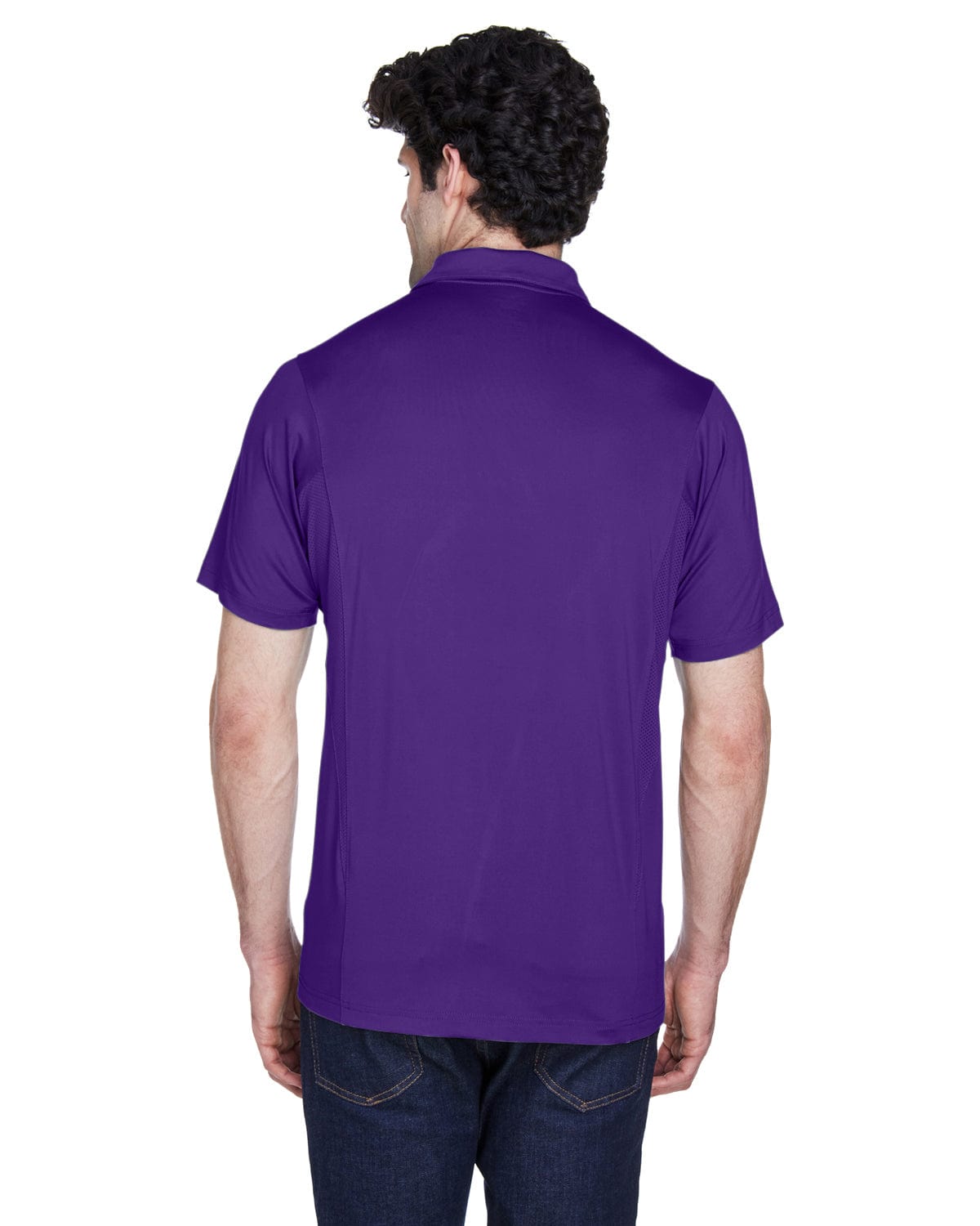 Team 365 Mens Charger Performance Polo TT20 | Sport Purple - Back