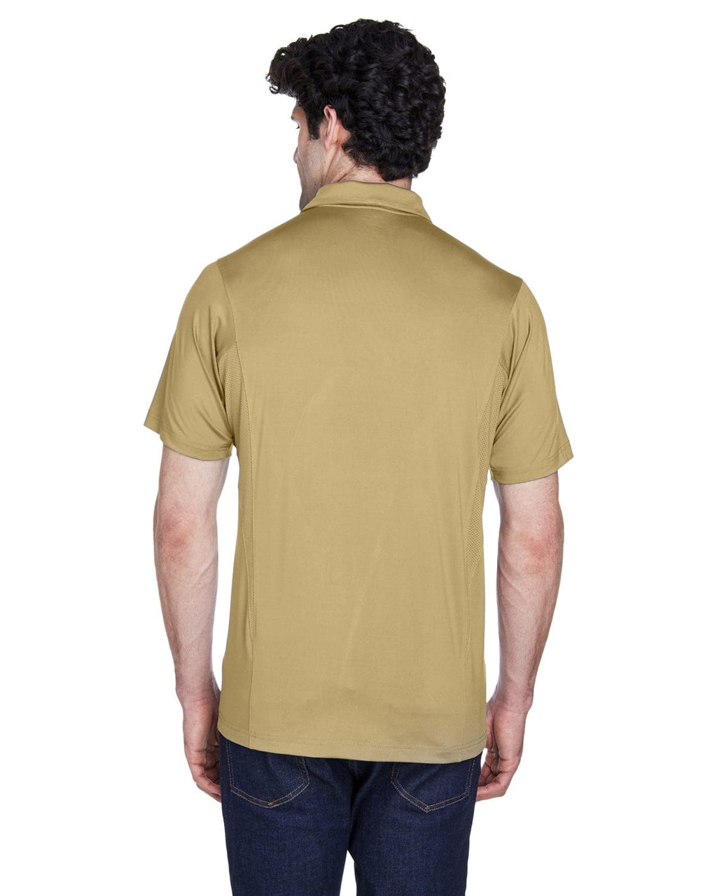 Team 365 Mens Charger Performance Polo TT20 | Sport Vegas Gold - Back