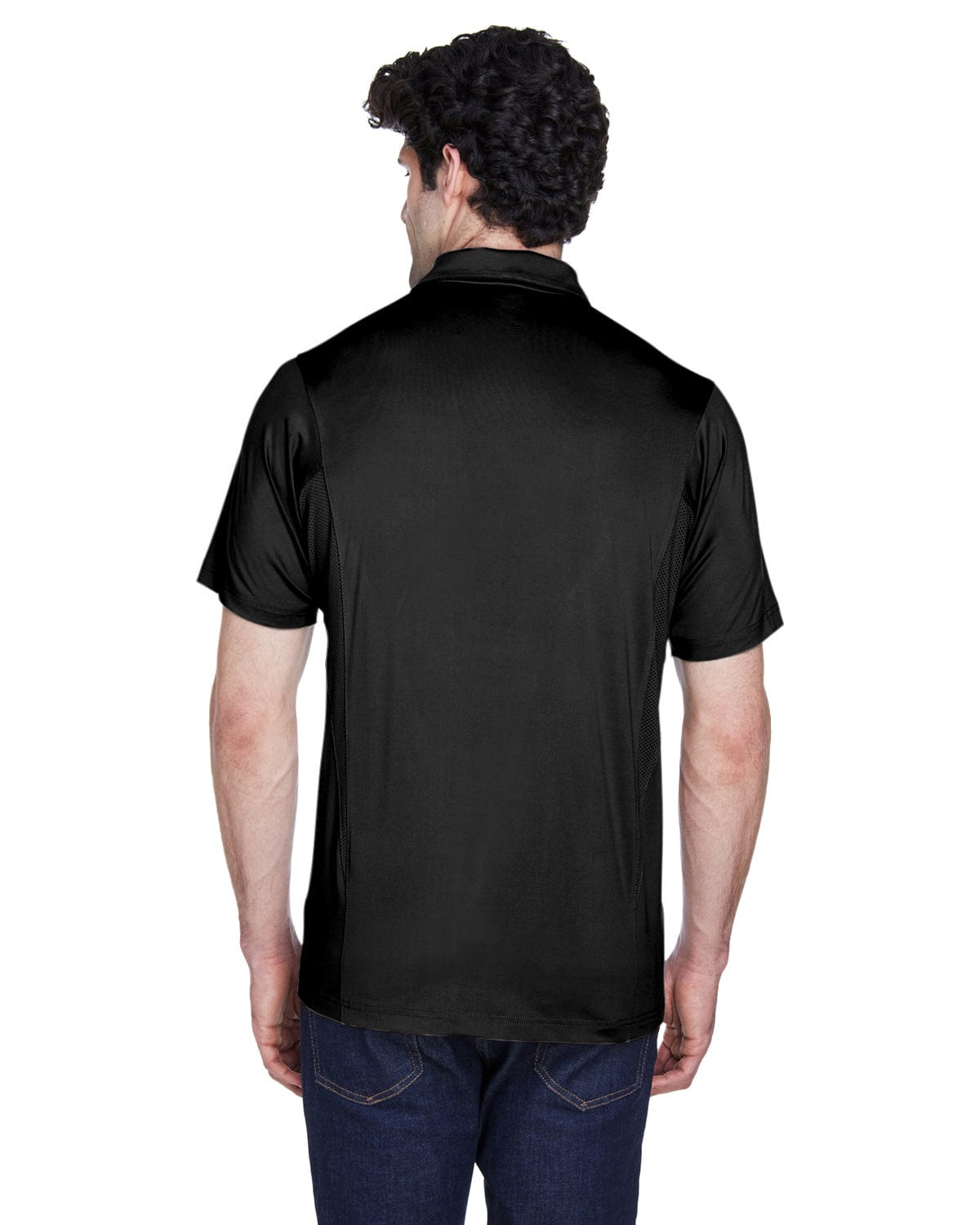 Team 365 Mens Charger Performance Polo TT20 | Black - Back