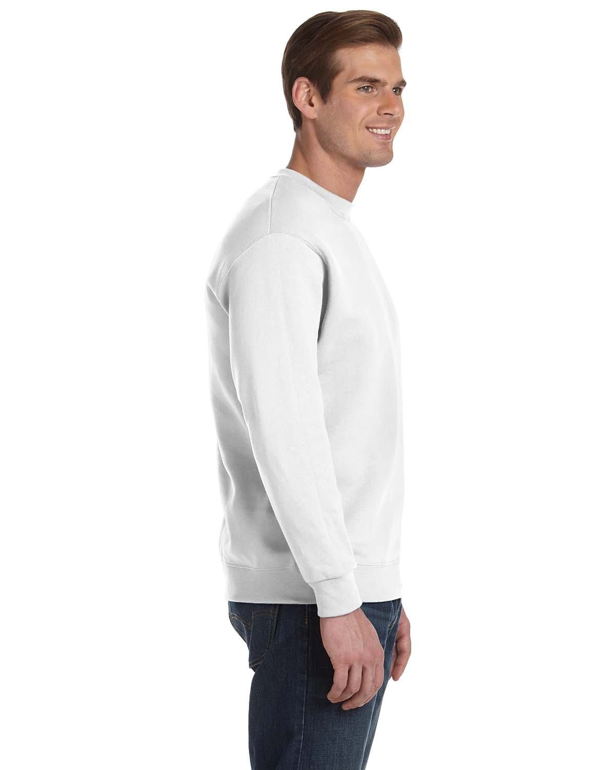 Gildan DryBlend 50/50 Crewneck Sweatshirt G120 | White - Side