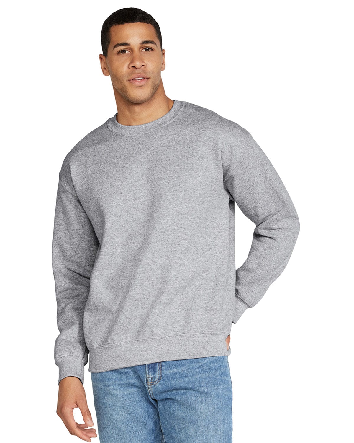 Gildan DryBlend 50/50 Crewneck Sweatshirt G120 | Sport Grey - Front