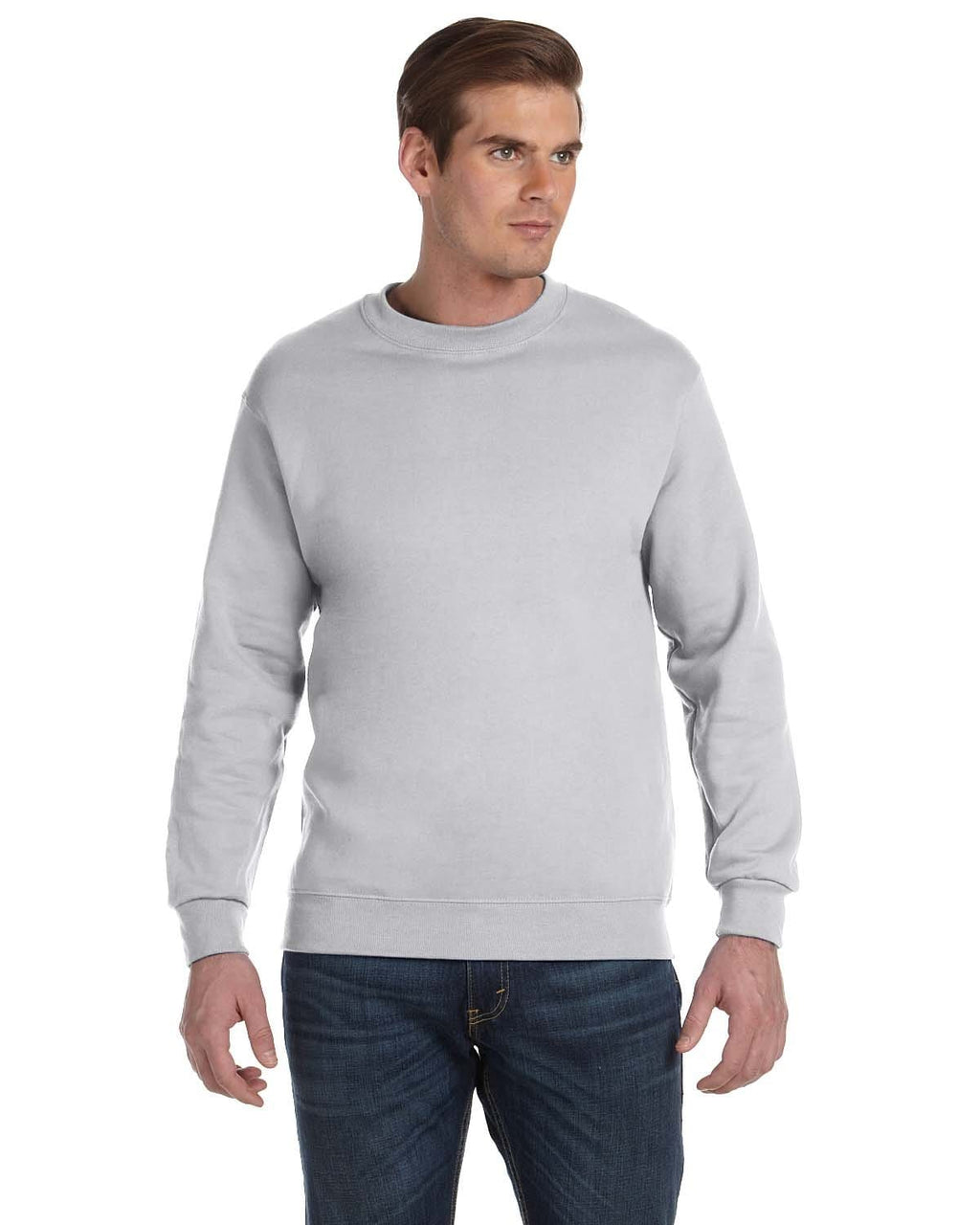 Gildan DryBlend 50/50 Crewneck Sweatshirt G120 | Ash Grey - Front