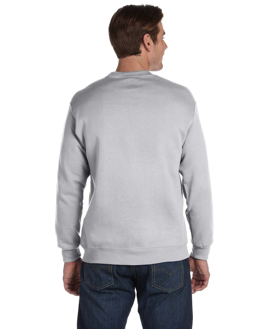 Gildan DryBlend 50/50 Crewneck Sweatshirt G120 | Ash Grey - Back