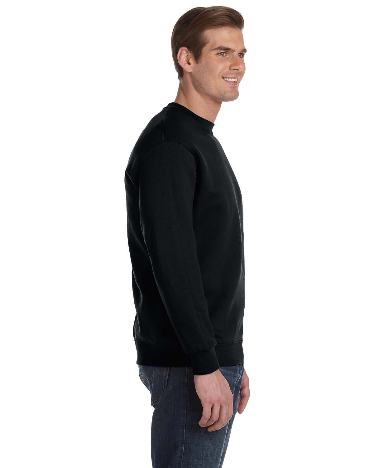 Gildan DryBlend 50/50 Crewneck Sweatshirt G120 | Black - Side