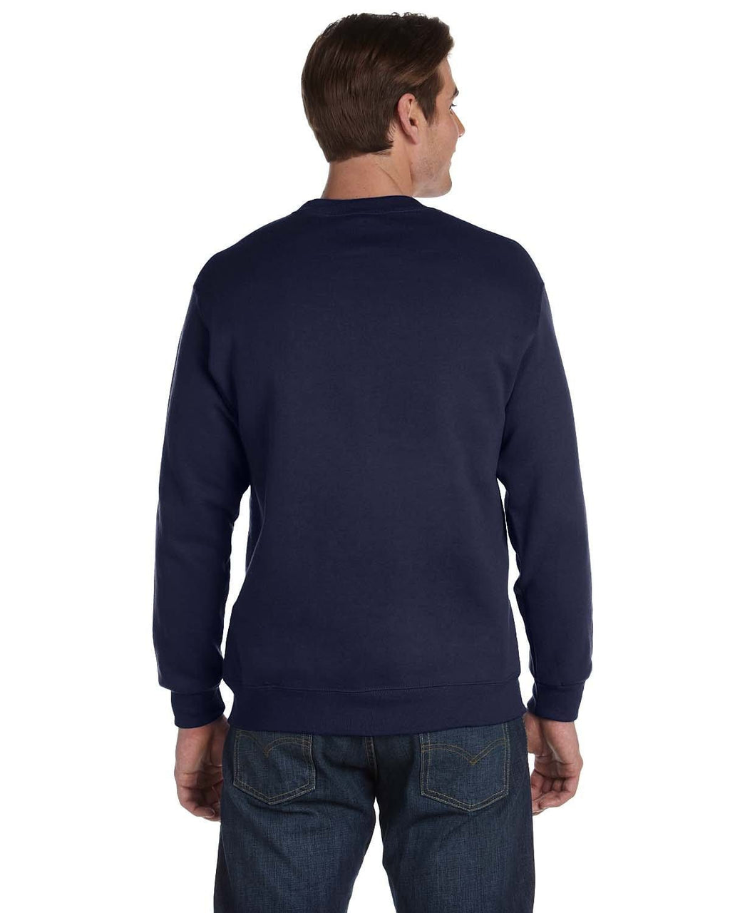 Gildan DryBlend 50/50 Crewneck Sweatshirt G120 | Navy - Back