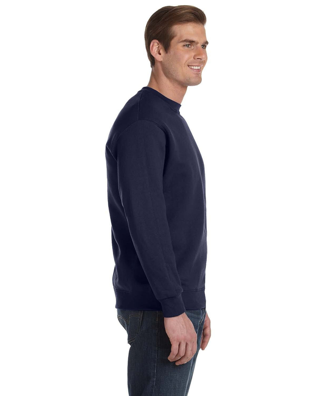 Gildan DryBlend 50/50 Crewneck Sweatshirt G120 | Navy - Side