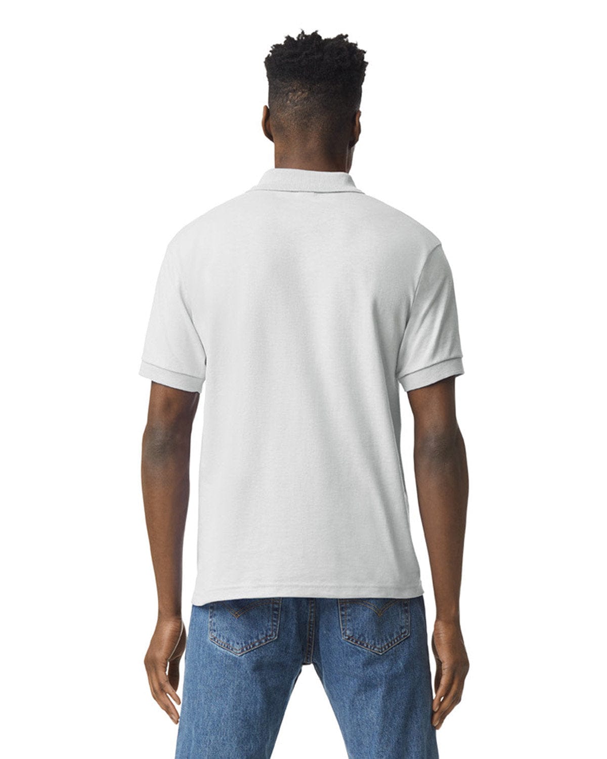 Gildan DryBlend 50/50 Jersey Knit Polo Shirt G880 | Ash Grey - Back