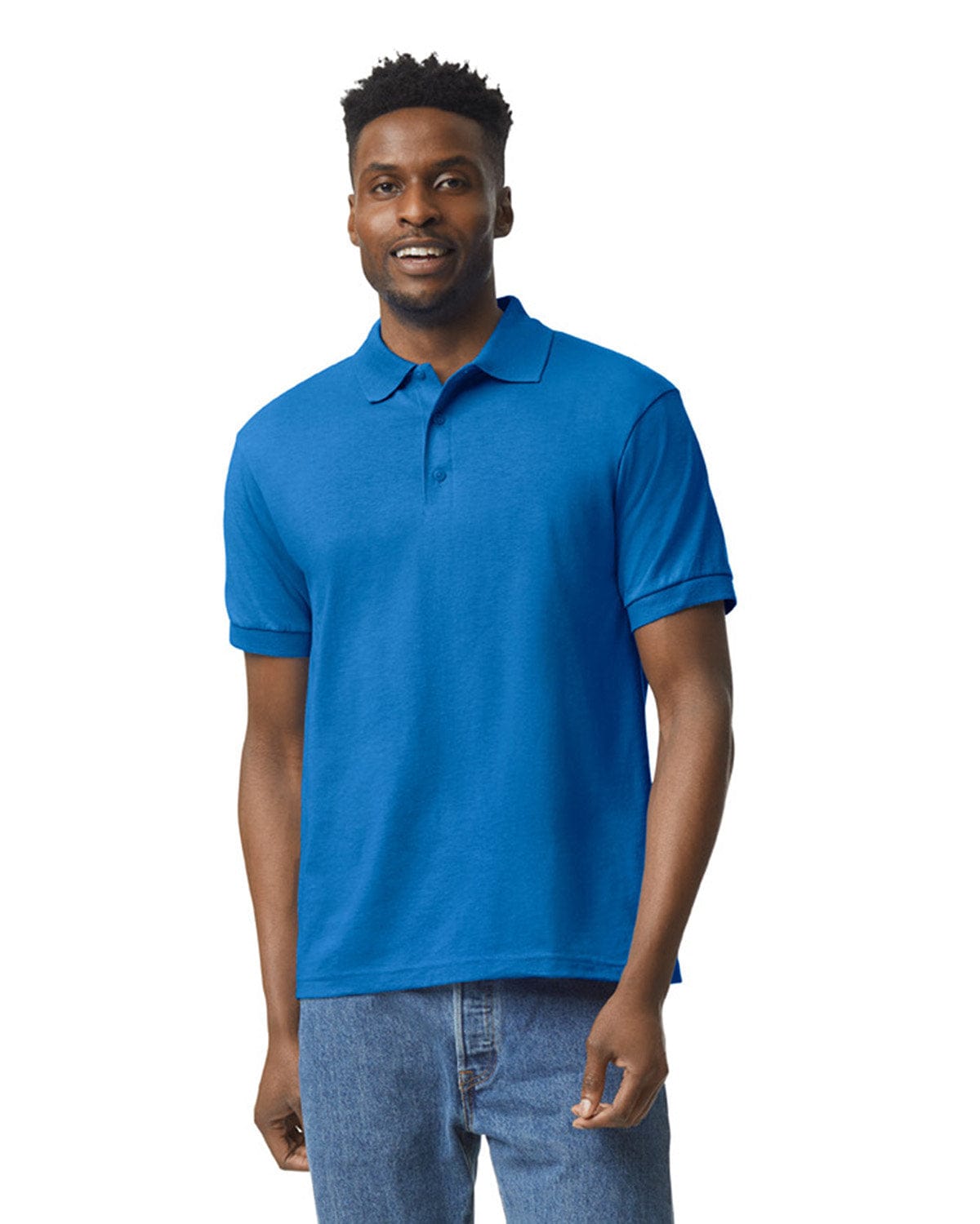 Gildan DryBlend 50/50 Jersey Knit Polo Shirt G880 | Royal - Front