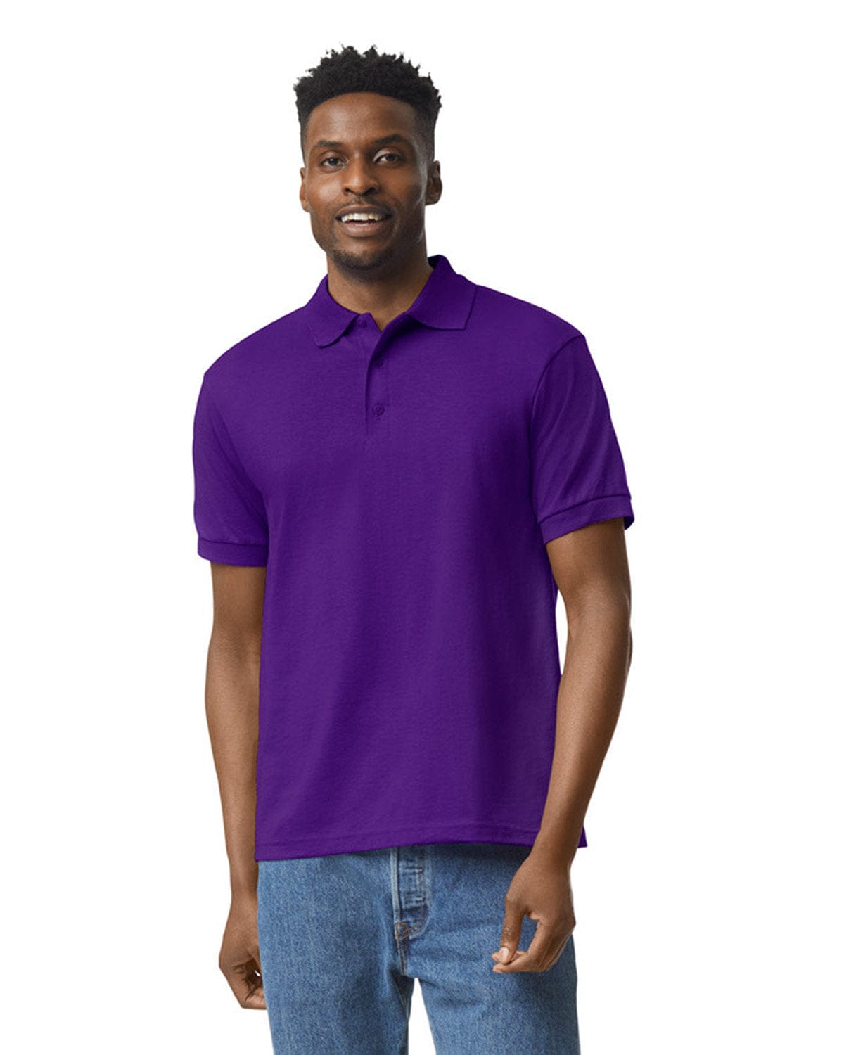 Gildan DryBlend 50/50 Jersey Knit Polo Shirt G880 | Purple - Front