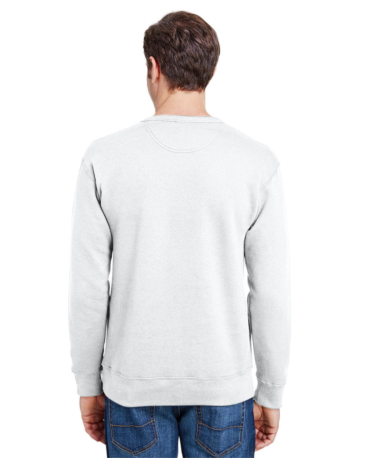 Gildan Hammer Crewneck Sweatshirt HF000 | White - Back
