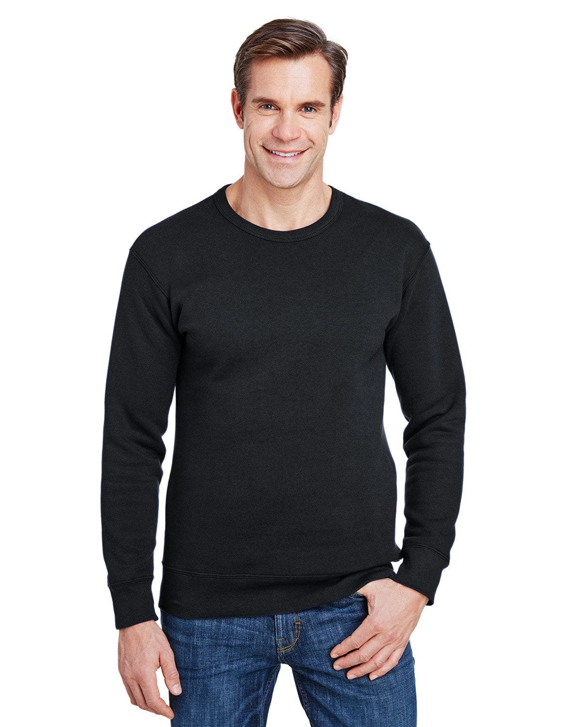 Gildan Hammer Crewneck Sweatshirt HF000 | Black - Front