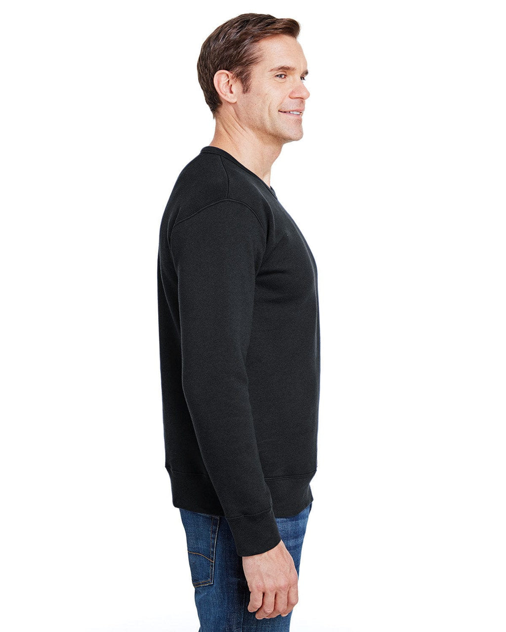 Gildan Hammer Crewneck Sweatshirt HF000 | Black - Side