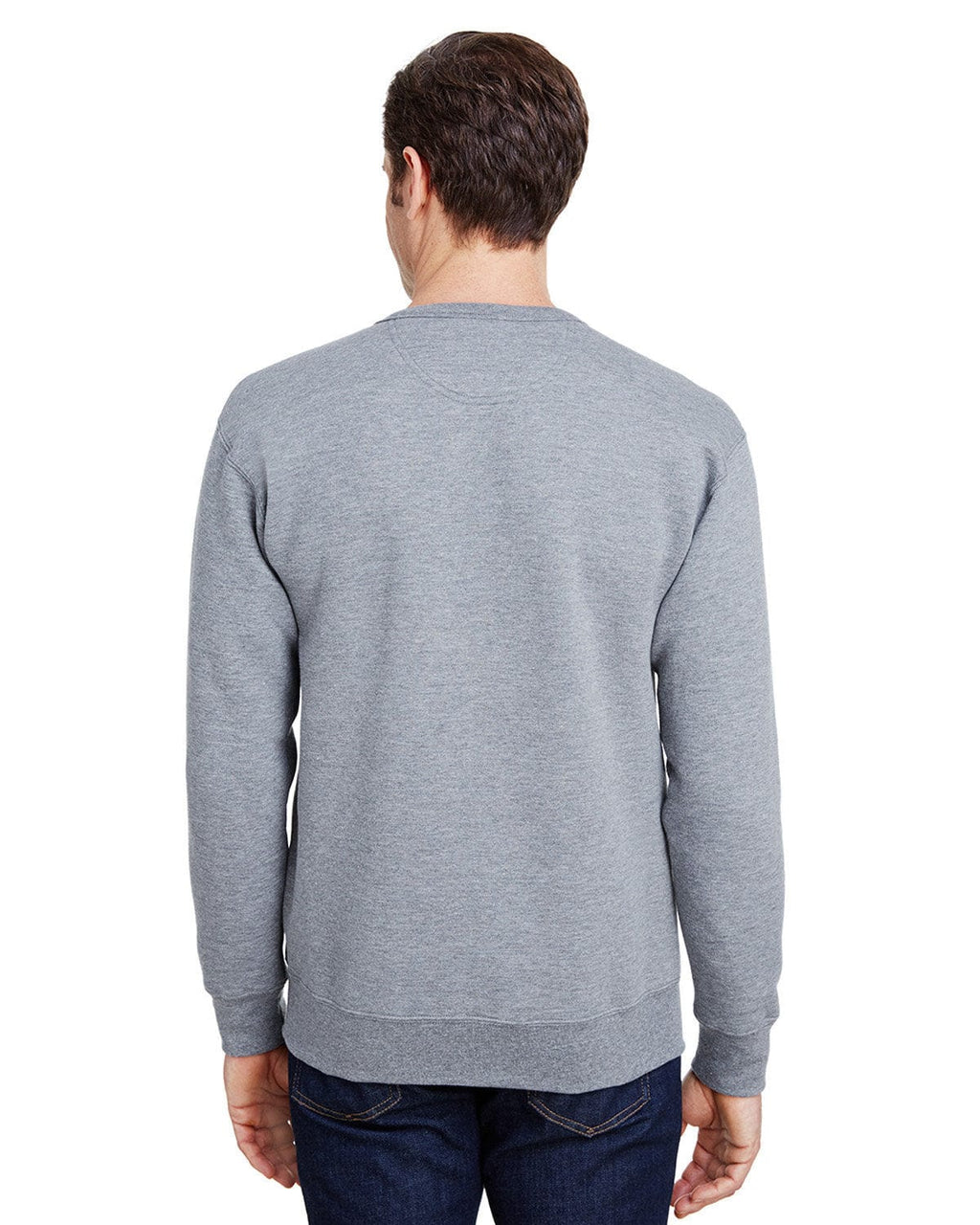 Gildan Hammer Crewneck Sweatshirt HF000 | Graphite Heather - Back