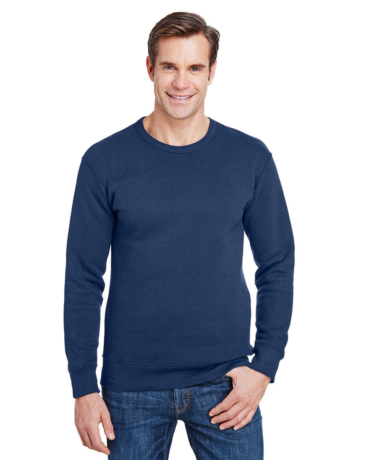 Gildan Hammer Crewneck Sweatshirt HF000 | Sport Dark Navy - Front