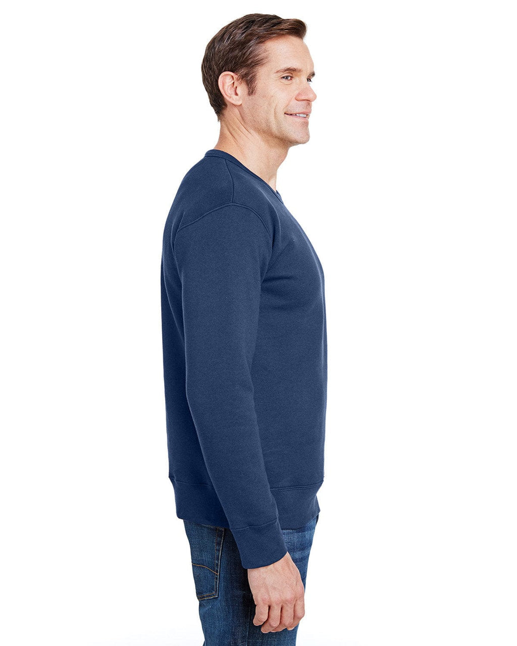 Gildan Hammer Crewneck Sweatshirt HF000 | Sport Dark Navy - Side