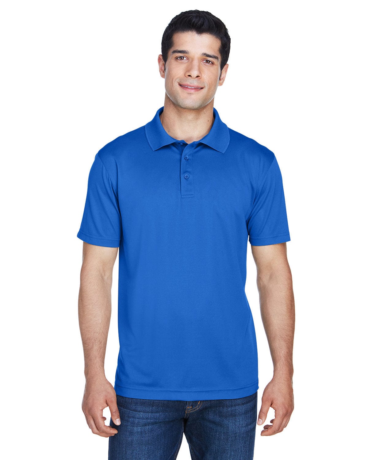Harriton Polytech Polo Shirt M315 | True Royal - Front