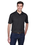 Harriton Micro-Pique Polo Shirt M354 | Black - Front