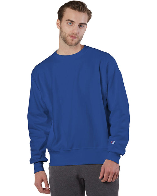 Champion Reverse Weave Crewneck Sweatshirt S1049 | Athletic Royal - Front
