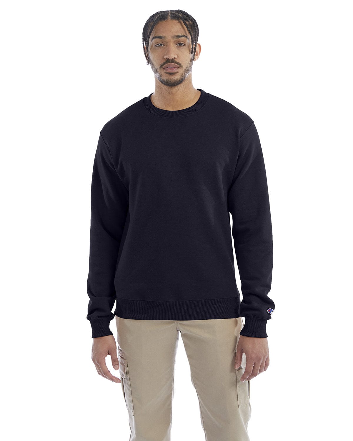 Champion EcoSmart Crewneck Sweatshirt S600 | Navy - Front