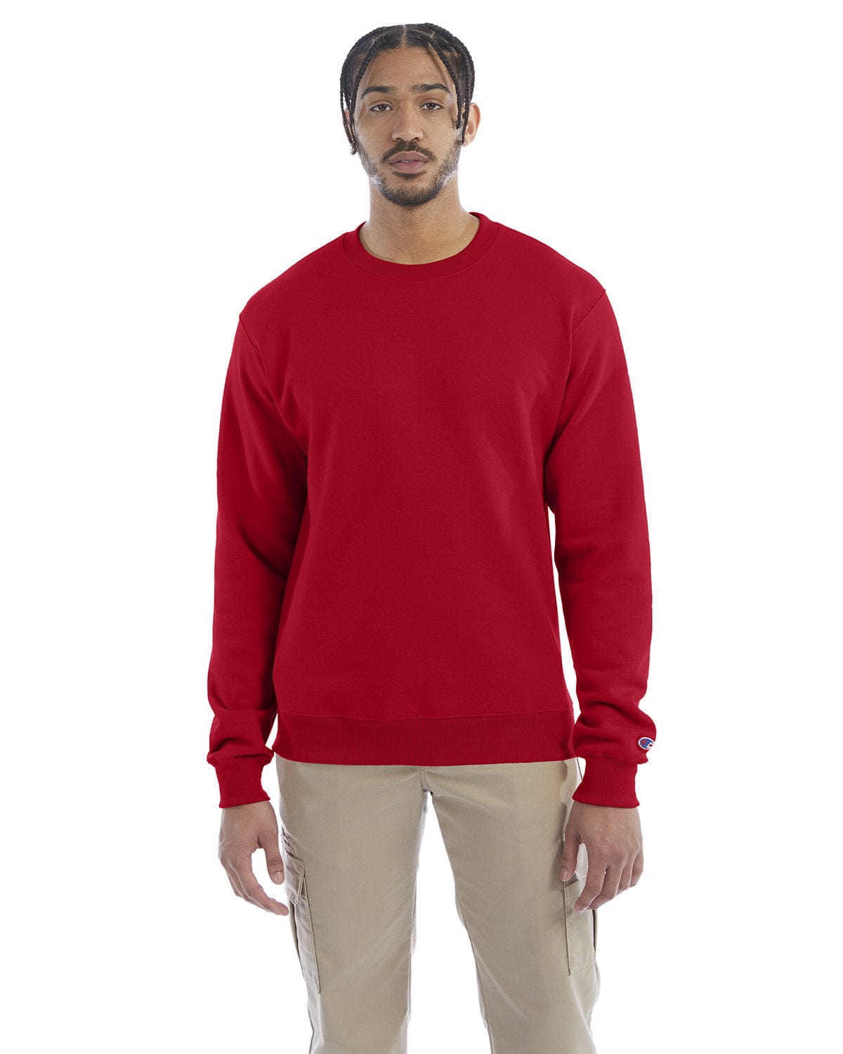Champion EcoSmart Crewneck Sweatshirt S600 | Scarlet - Front