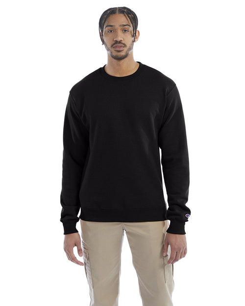 Champion EcoSmart Crewneck Sweatshirt S600 | Black - Front