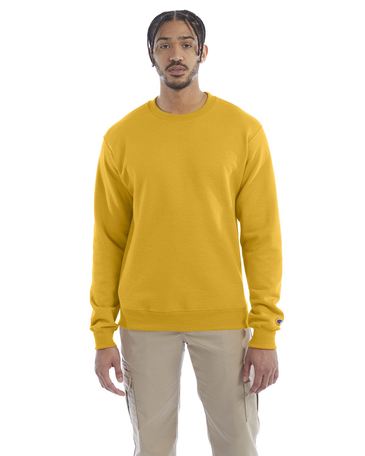 Champion EcoSmart Crewneck Sweatshirt S600 | Gold - Front