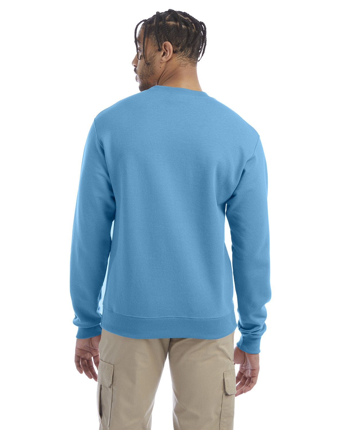 Champion EcoSmart Crewneck Sweatshirt S600 | Blue Lagoon - Back