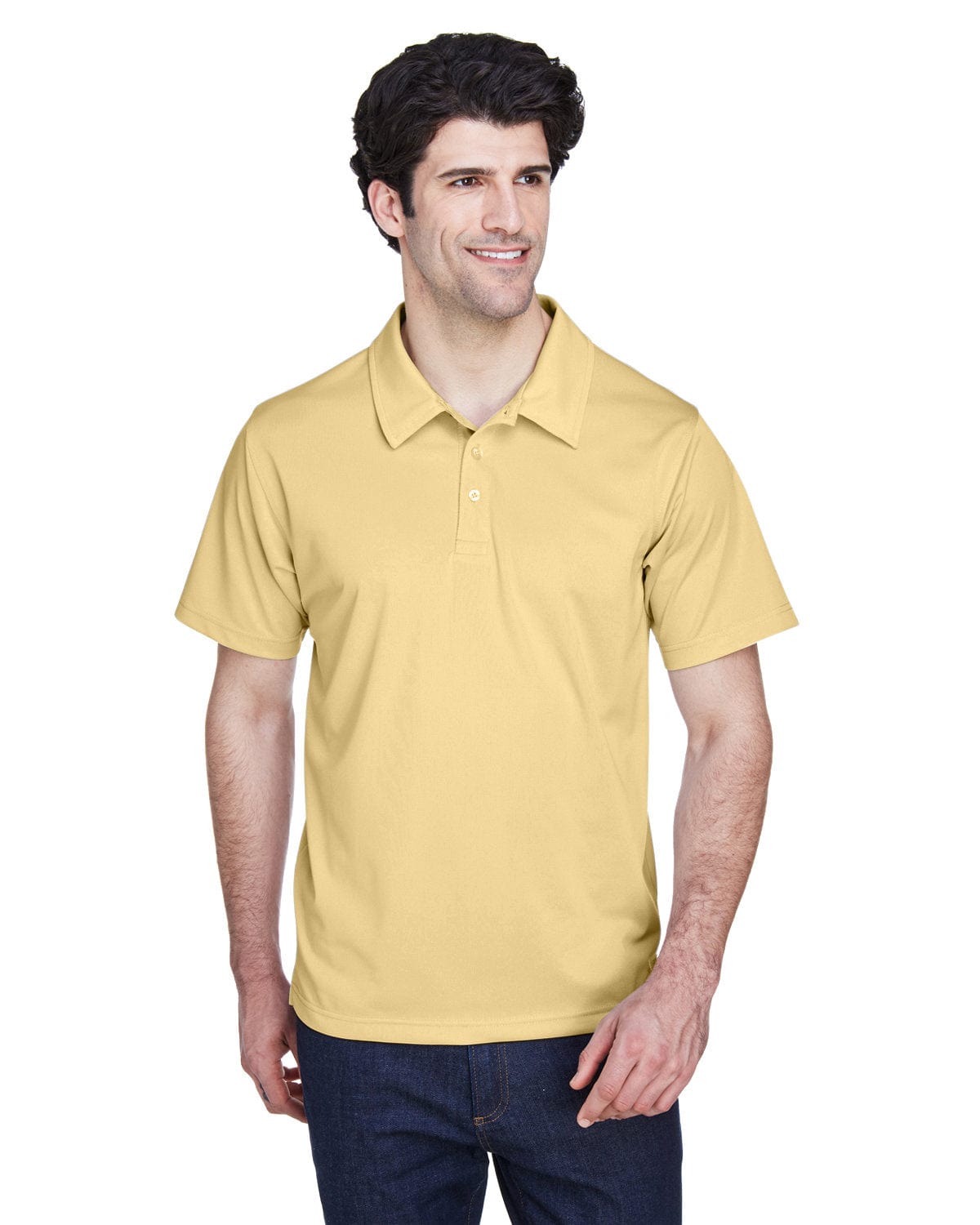 Team 365 Mens Command Snag Protection Polo TT21 | Sprt Vegas Gold - Front